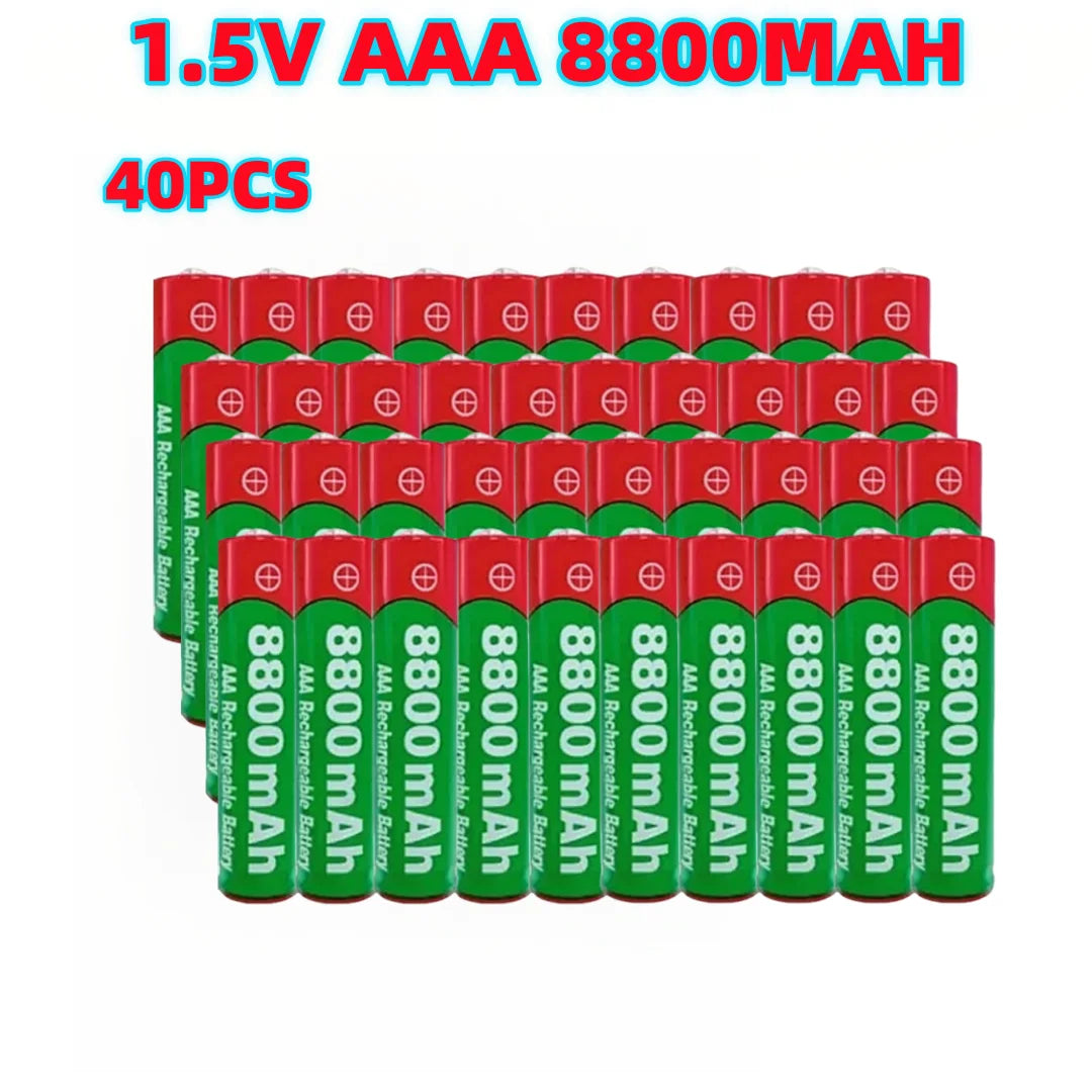 NEW 8800mAh Rechargeable AAA Alkaline Battery – 1.5V for Clocks, Mice, Computers, Toys & More