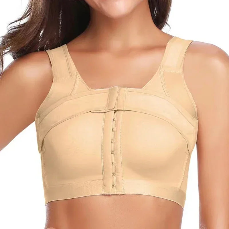 Guudia Front Hook Post-Surgery Bra – Wireless Mastectomy Recovery Bra with Front Closure & Adjustable Straps for Everyday Comfort