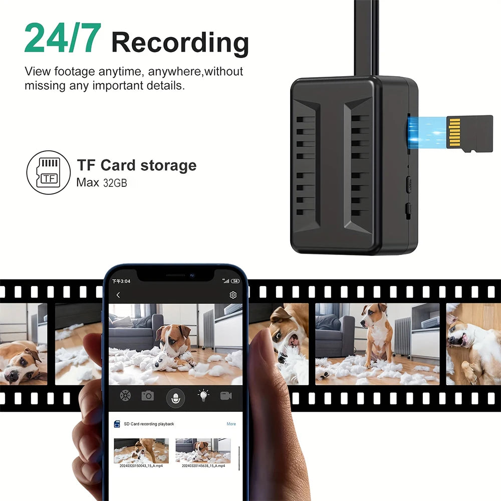 HD 1080P Mini WiFi Camera - Motion Detection Indoor Security Camera with Remote Viewing & Video Recording