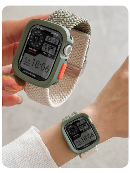 Candy Silicone Apple Watch Case & Strap - Protective Band Cover for Series 11 10 9 8 7 SE 6 5 4 Ultra 49mm 45mm 41mm 44mm 40mm