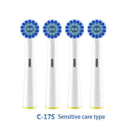 4Pcs 3D Oral B Toothbrush Heads - Replacement Brush Attachment for Braun Oral B, Oral Toothbrush Heads, Compatible with Oral B Nozzles