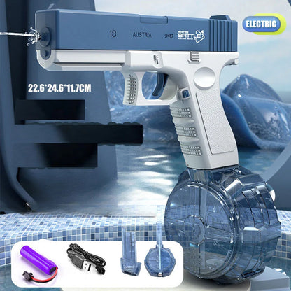 New Electric Water Gun Pistol – Full Automatic Summer Beach Toy for Kids, Boys, Girls & Adults