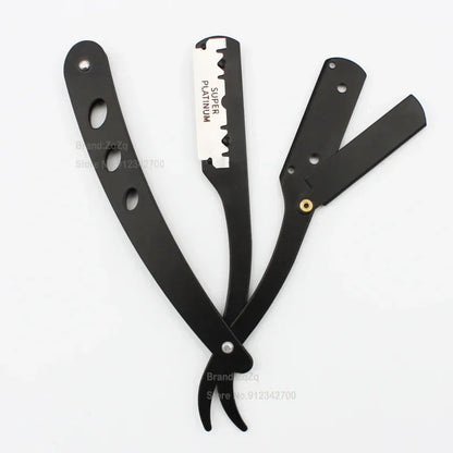 ZqZq 10 Shaving Blades – Straight Edge Razor for Haircut, Beard, Eyebrow Shaving & Manual Depilation