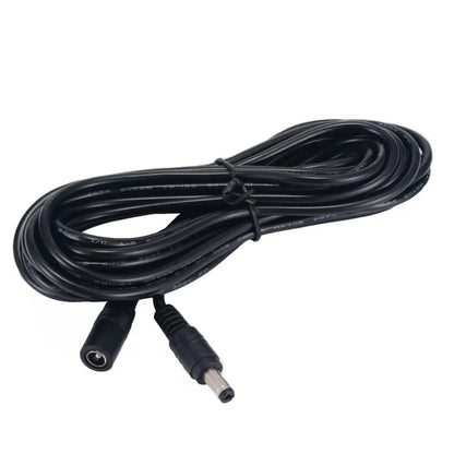 DC Extension Cable 5.5×2.1mm - Male to Female Power Adapter Cord for 5V, 12V & 24V CCTV Cameras and LED Strips, 1–10M
