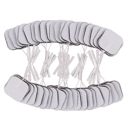 100/50pcs 5x5cm Muscle Stimulator Electrode Pads – Self-Adhesive Non-Woven Replacement for TENS Therapy Machines