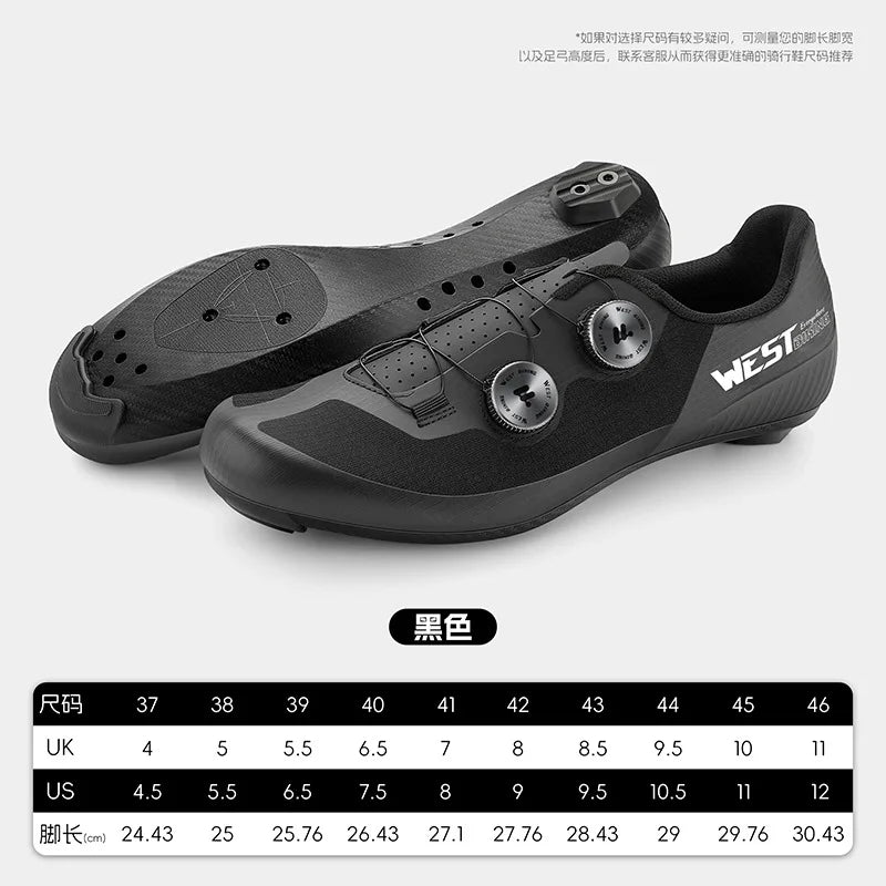 WEST BIKING Road Cycling Shoes - Breathable Mesh Clipless Bicycle Shoes with Dual Knob Buckle Closure