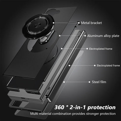 360° Rotating Magnetic Ring Case for Samsung Galaxy Z Fold 6/5/4/3 5G – Hinge Protection Phone Cover with Holder