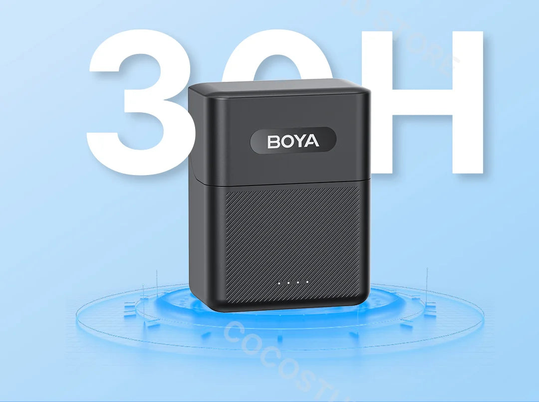 BOYA BY-V3 Wireless Lavalier Microphone – Lapel Mic for iPhone, iPad, Android, USB-C, Gaming, Video Recording & Streaming