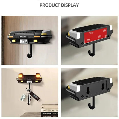 AE86 Car Headlight Wall Key Holder - Wall-Mounted Key Hanger Hook for Car Enthusiasts & Unique Gifts