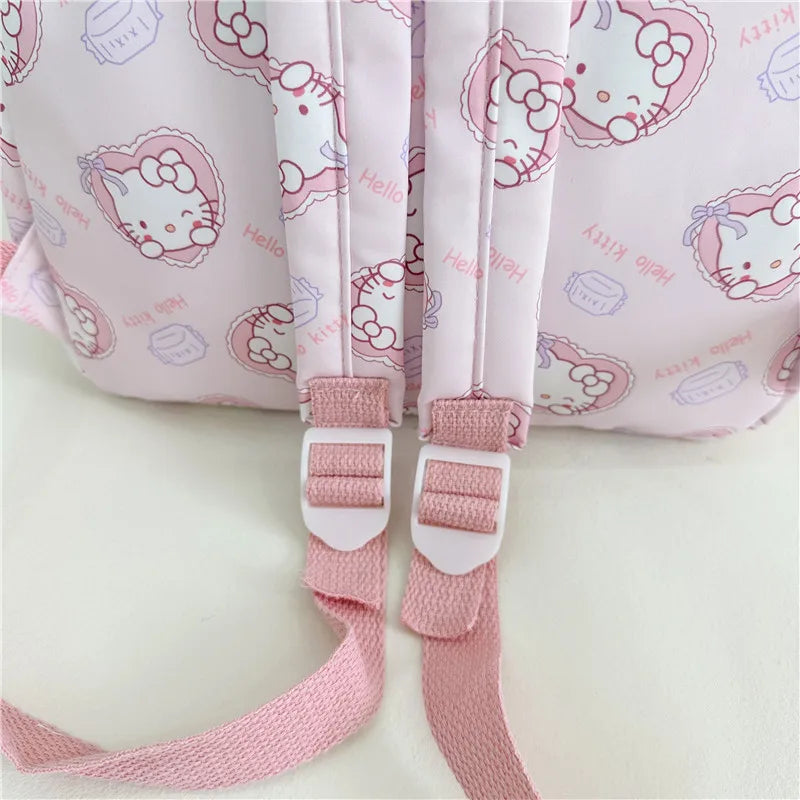 Anime Cartoon Kuromi, Melody & Cinnamoroll Backpack – Kawaii Canvas Schoolbag for Boys & Girls, Hello Kitty Fashion Kids Backpack