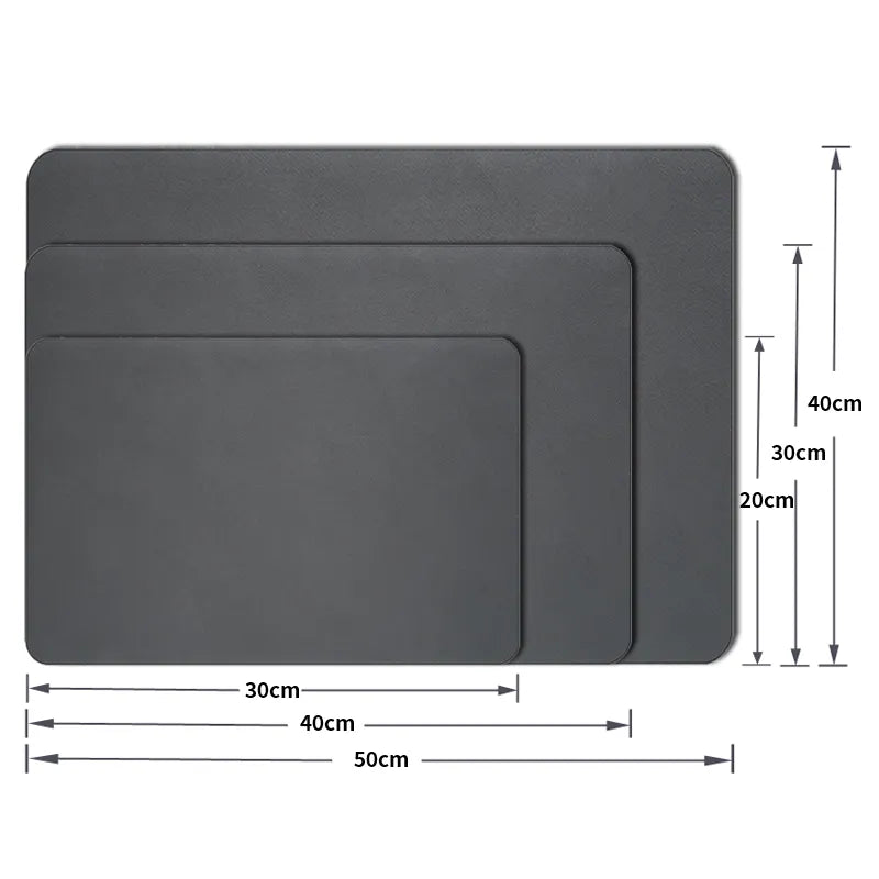 Super Absorbent Large Kitchen and Bathroom Draining Mat - Antiskid Dish Drying Pad for Quick Dry - Tableware Mat with Excellent Absorption