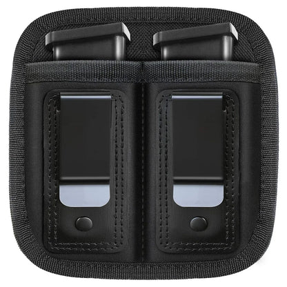 Nylon Magazine Pouch Holster – 9mm Concealed Carry Mag Case with Clip for Glock 19/21/92, Handgun Mag Pouch