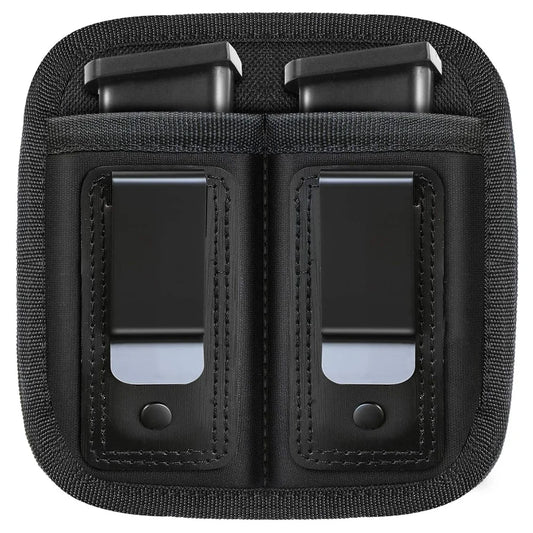 Nylon Magazine Pouch Holster – 9mm Concealed Carry Mag Case with Clip for Glock 19/21/92, Handgun Mag Pouch