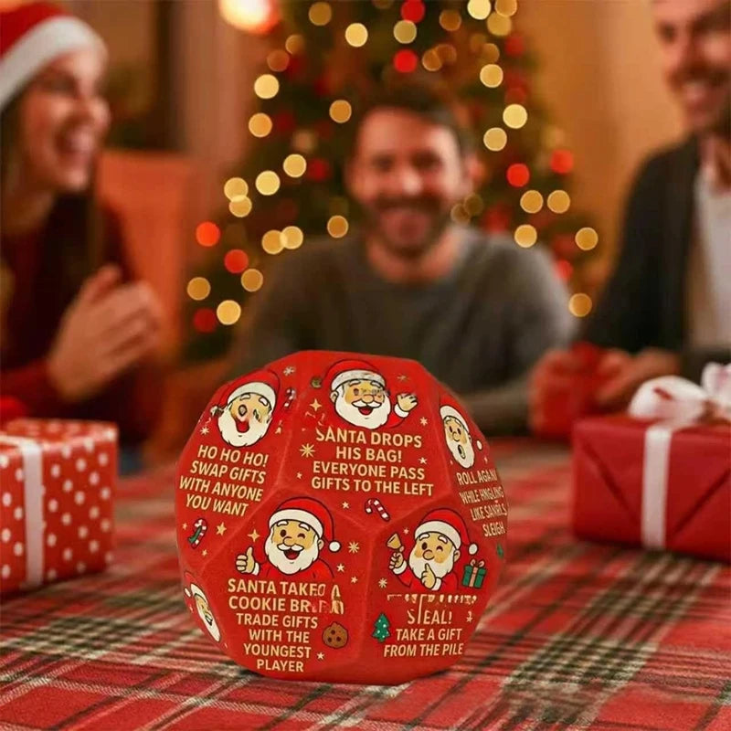 Christmas Dice Game – Party Toy Props for Family & Friends, Truth or Dare Gift Exchange