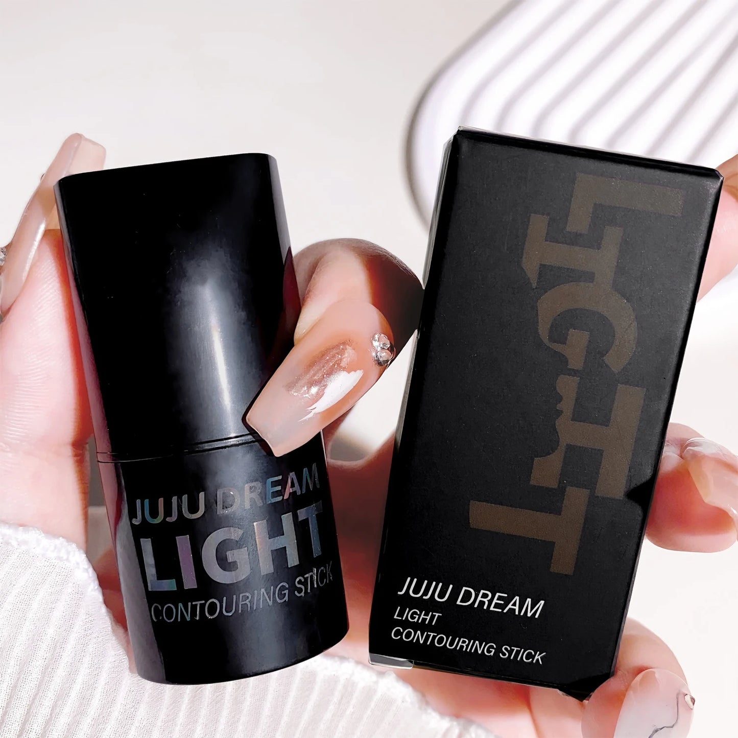 High-Light Trimming Stick Contour Shadow Cream - Natural Nude Makeup, Three-Dimensional Brightening Lying Silkworm Contour Stick