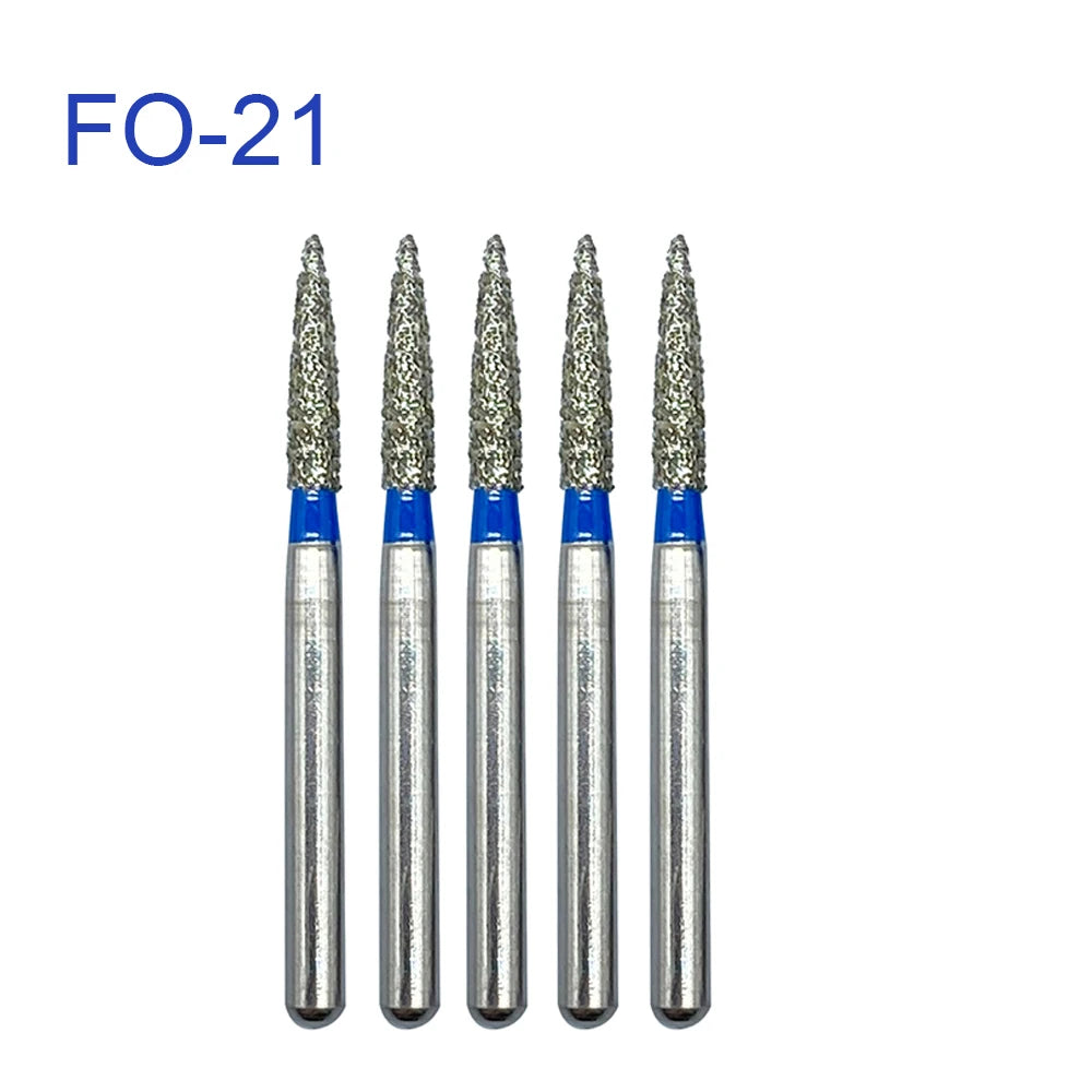 5pcs FG Dia 1.6mm Dental Drills – High-Speed Handpiece Diamond Burs for Teeth Whitening