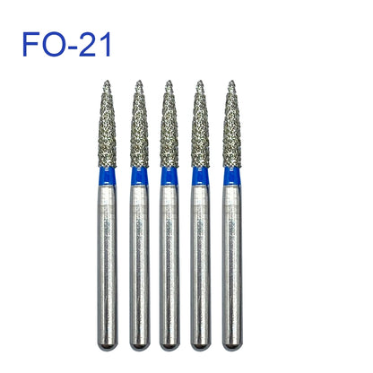 5pcs FG Dia 1.6mm Dental Drills – High-Speed Handpiece Diamond Burs for Teeth Whitening