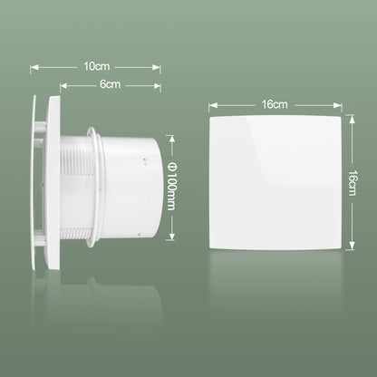 KCvents Exhaust Fan – Reversible Remote Control Ventilation for Bathroom, Kitchen & Home, ECO-Friendly 4/6in Wall Mount