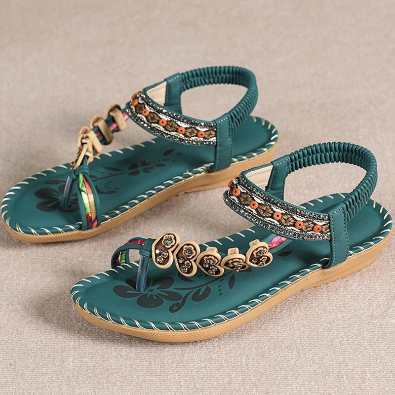 2025 Women’s Bohemia Sandals – Summer Flip Flops, Low Heel Beach Shoes & Casual Footwear