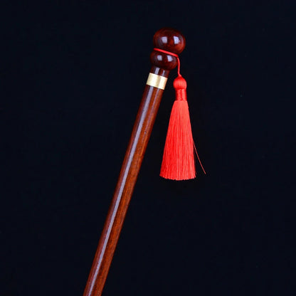 58cm Sandalwood Shoe Horn - Professional Flexible Long Handle with Brass Spoon, Shoe Lifter & Home Tool
