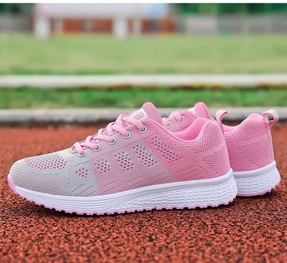 New Women's Lace-Up Flats – Casual Sneakers, Soft & Comfortable, Plus Size Available