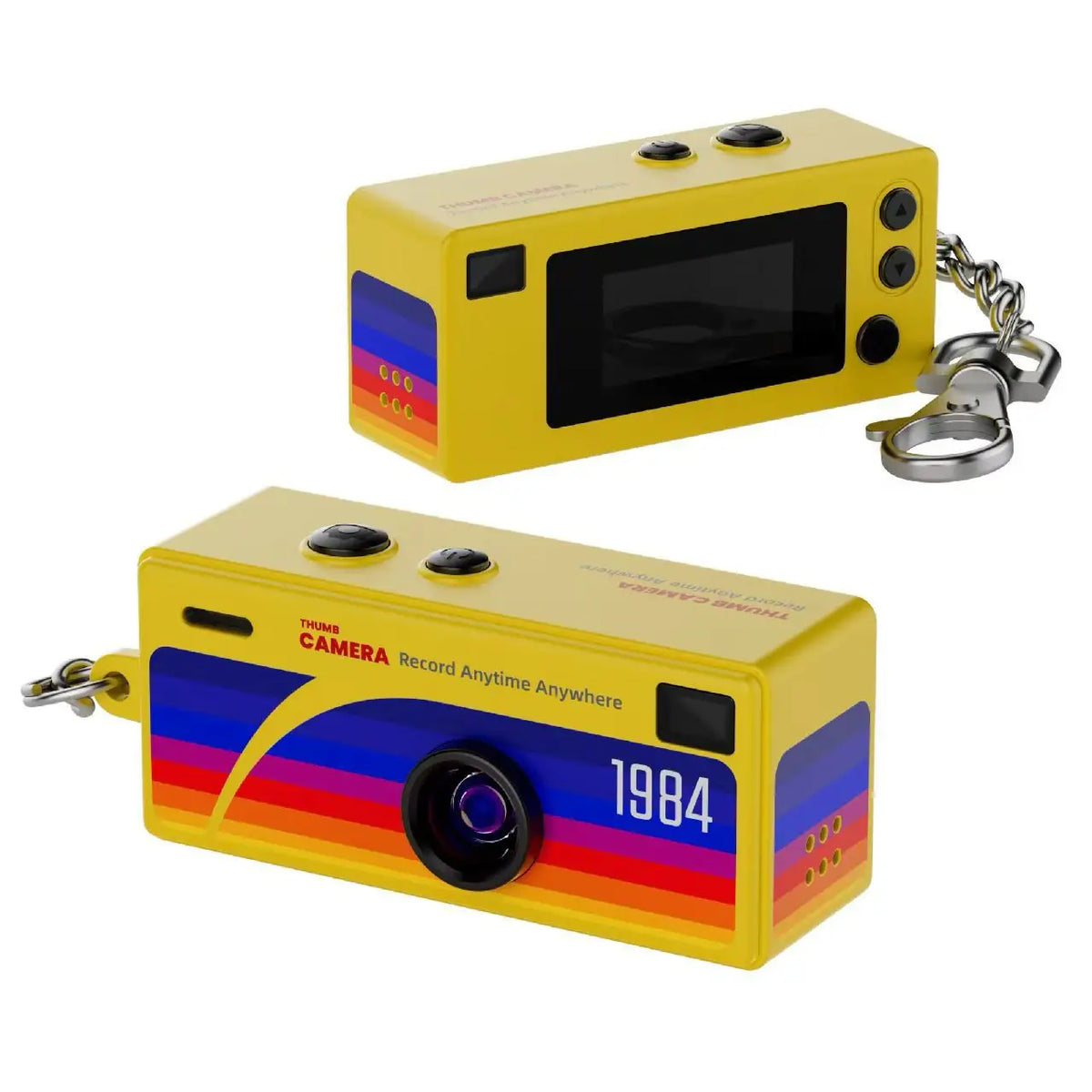 Ourlife Thumb Keychain Camera - 0.96-Inch Mini 1080P Action Camcorder with Memory Card Support