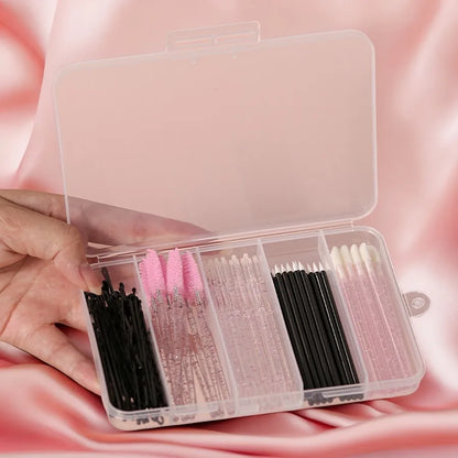 80PCS Professional Makeup Brush Set - Eyebrow, Eyelash, Lip, and Micro Brushes for Makeup Application and Eyelash Extensions