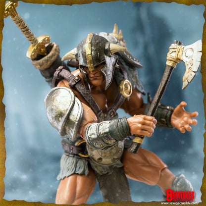 1/12 7-Inch Savage Crucible Action Figure — Harbinger Studios Wave 2 Jaeger Nashom Krieger Whoman Barbarian Anime Collectible Gift