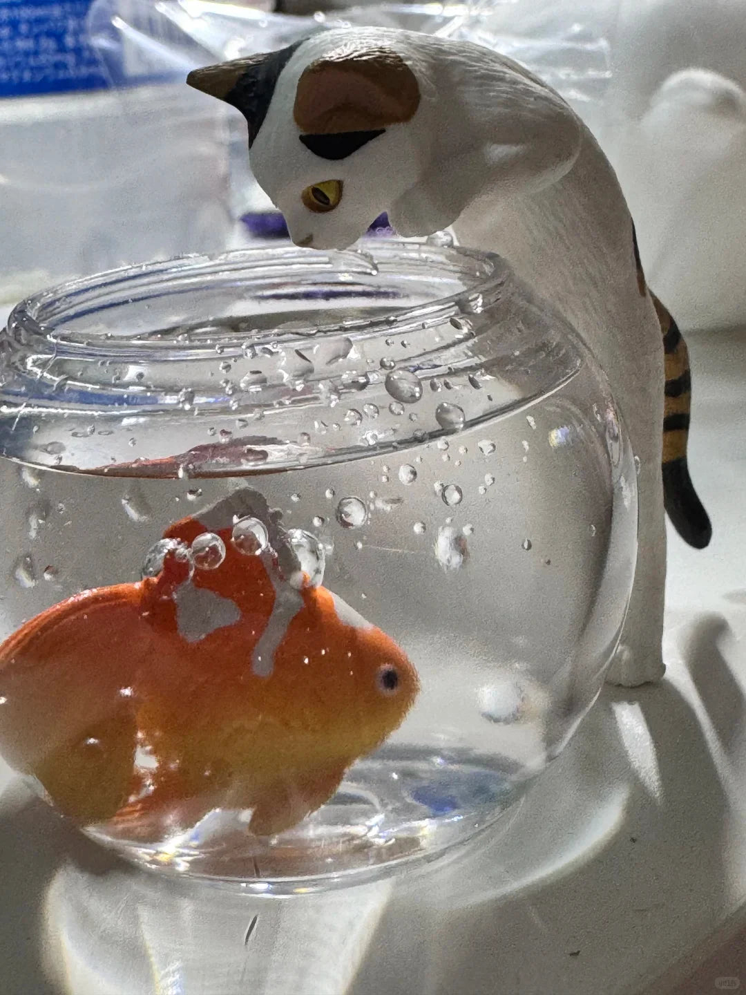 Goldfish Cat Blind Box Ornament - Cute Cat Figure Desktop Decor Toy Gift Collection