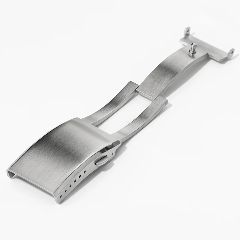 Watchdives Stainless Steel Watch Clasp – 16mm/18mm/20mm/22mm Folding Safety Milled Deployant Replacement Buckle