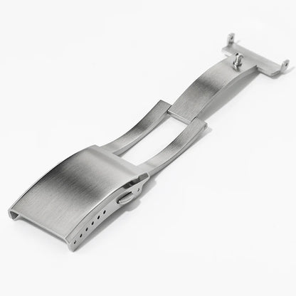 Watchdives Stainless Steel Watch Clasp – 16mm/18mm/20mm/22mm Folding Safety Milled Deployant Replacement Buckle