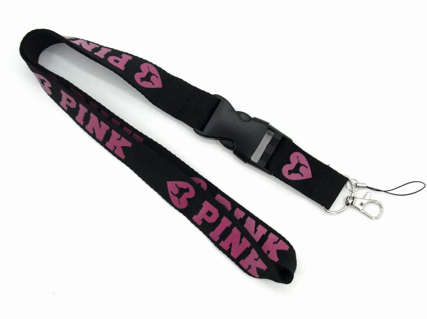 LOVE PINK Cellphone Lanyard Strap – Detachable Buckle Holder for Keys, ID Cards, Clothing & Accessories (H005)