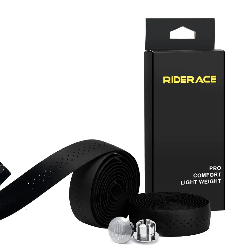 RIDERACE Bicycle Handlebar Tape – Anti-Slip PU EVA Breathable Damping Straps for Road Bike Anti-Vibration Grip