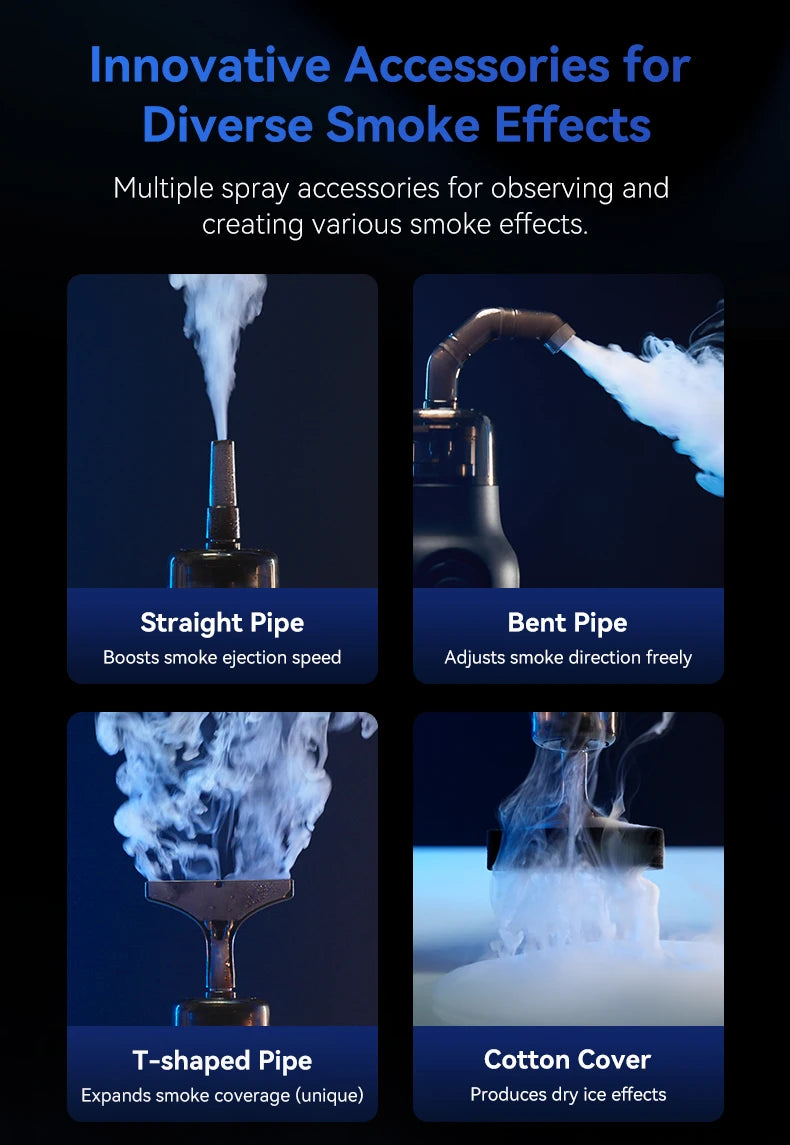 TELESIN Portable Smoke Machine – Remote-Controlled Fogger for Photography, Video Shoot Smoke Effect