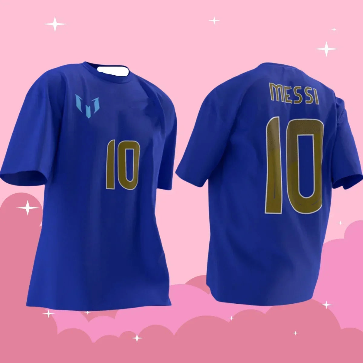 Argentina Miami International No.10 Messi Jersey – Comfortable, Breathable Football T-Shirt for Men & Children