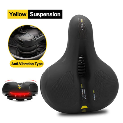 Hollow Breathable Bicycle Saddle - Shock Absorbing Comfortable MTB Road Bike Seat for Men & Women