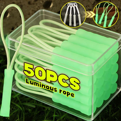 Glow-in-the-Dark Zipper Pull Pendant - Luminous Replacement Slider for Travel Bags, Backpacks & Outdoor Gear
