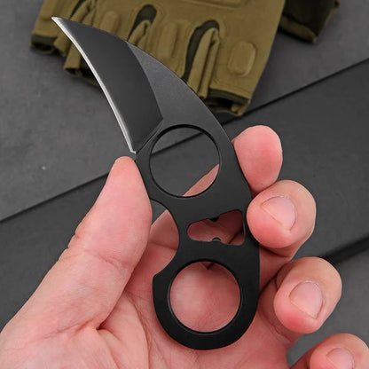 Stainless Steel Neck Knife - Mini Portable Camping Survival Knife with Chain