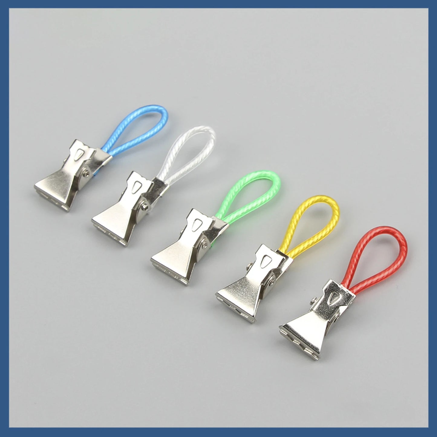 10pcs Metal Towel Clips - Hanging Loop Clip Hangers for Kitchen & Bathroom Organization