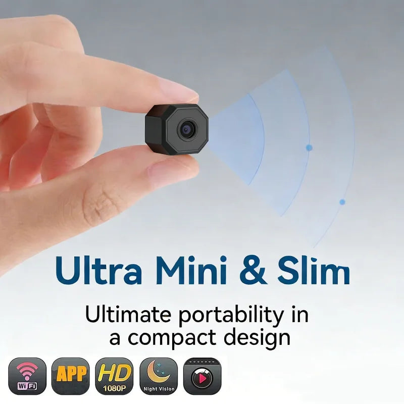 4K Wireless Mini Security Camera - Night Vision Motion Detection Home Surveillance Camcorder