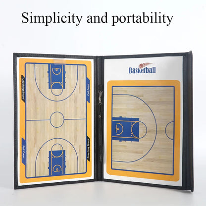 Folding Magnetic Basketball Coach Board – Portable Tactical Clipboard for Training & Game Strategy