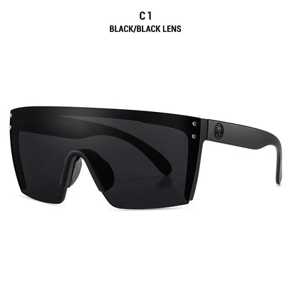 NEW Luxury Brand Mirrored Polarized Sunglasses — Men’s Sport Goggles with UV400 Protection & Case