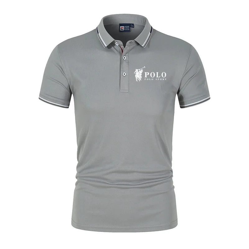 Men's Premium Summer Polo Shirt - Quick Dry Breathable Casual Business Sports Polo