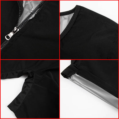 Men’s Sauna Sweat Bodysuit - Thermal Waist Trainer Body Shaper for Gym Fitness, Belly Control and Slimming Support