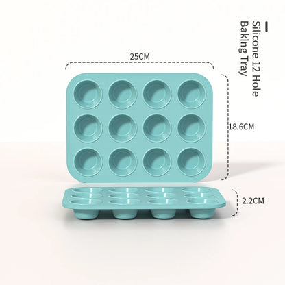 3D Silicone Cake Mold Decorating Tool for Pastry, DIY Cake Pan, Fluted Tube Pan and Airfryer Bakeware Accessories