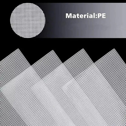 4PCS White Plastic Canvas Sheets – 30x20cm DIY Mesh for Embroidery & Woven Crafts