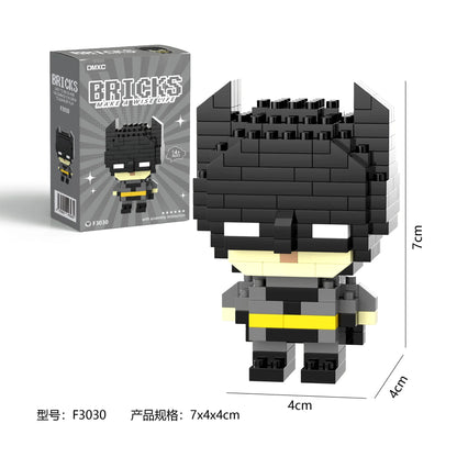 Marvel Building Block Figures - Spider-Man, Deadpool, Venom & Iron Man Cartoon Model Toys