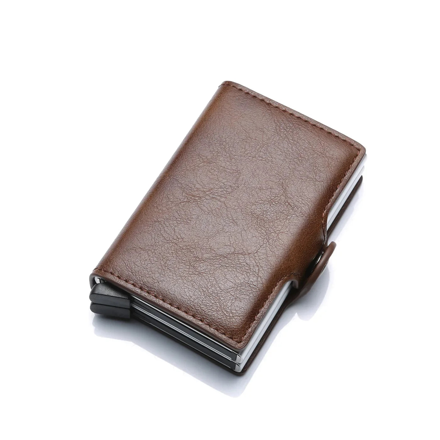 RFID Carbon Fiber Slim Wallet for Men – Mini Card Holder with 14 Slots, Small Money Bag Purse