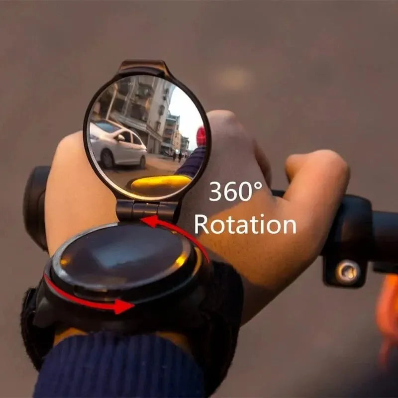 Bicycle Rearview Mirror Wristband - Arm Back Mirror with Wrist Strap, Rear Reflector for Motorbike and Cycling Equipment