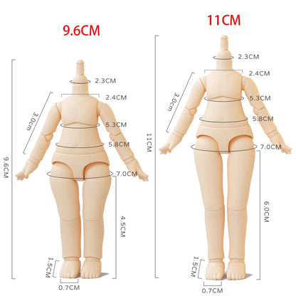 Original YMY 2nd Gen Spherical Joint Body Doll – Removable Body for Penny, GSC, Molly, Obitsu 11 & NendoroidS Heads